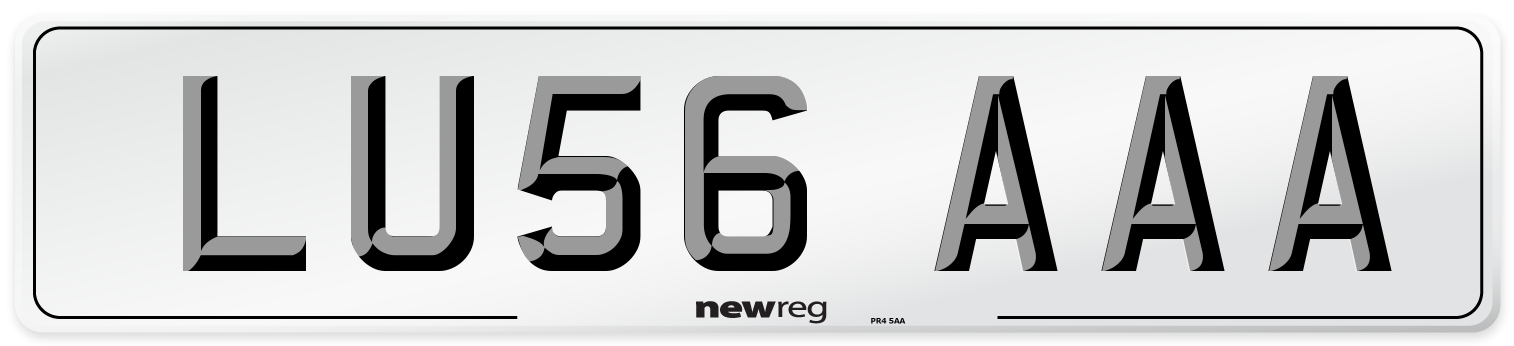LU56 AAA Number Plate from New Reg